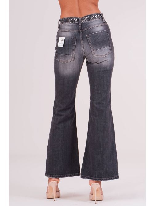 Jeans a zampa Gold Digger Denim | A26W043PDENIM NERO